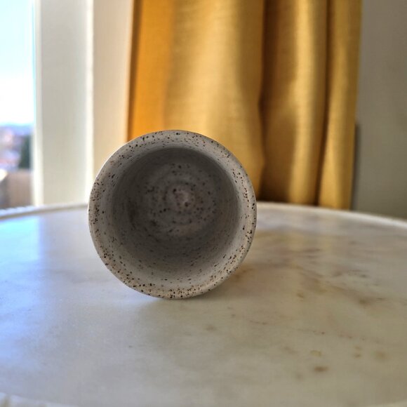 Hand Made Ceramic Pedestal  Goblet Vase - Picture 5 of 6